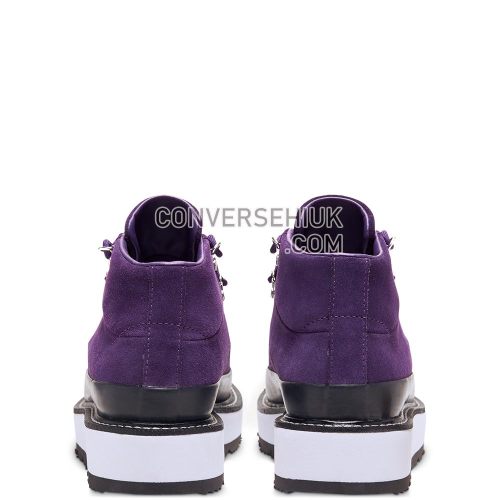 Converse Womens Fleece-Lined Boot One Star Mid Grand Purple/black/white 566162C Shoes