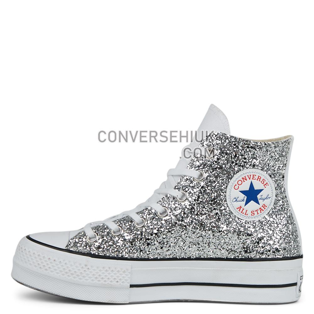 Converse Glitter Flames Platform Chuck Taylor All Star High Top Flame Glitter 567395C Shoes