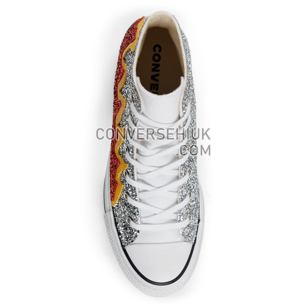 Converse Glitter Flames Platform Chuck Taylor All Star High Top Flame Glitter 567395C Shoes