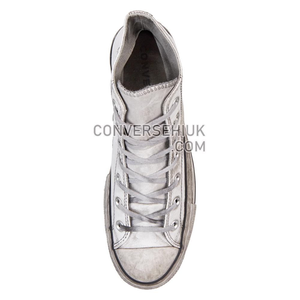 Converse Chuck Taylor All Star Leather Smoke Platform High Top White/white Smoke In 562909C Shoes