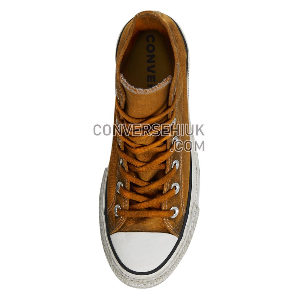 Converse Womens Distressed Colour Platform Chuck Taylor All Star High Top Rust Brick 567385C Shoes