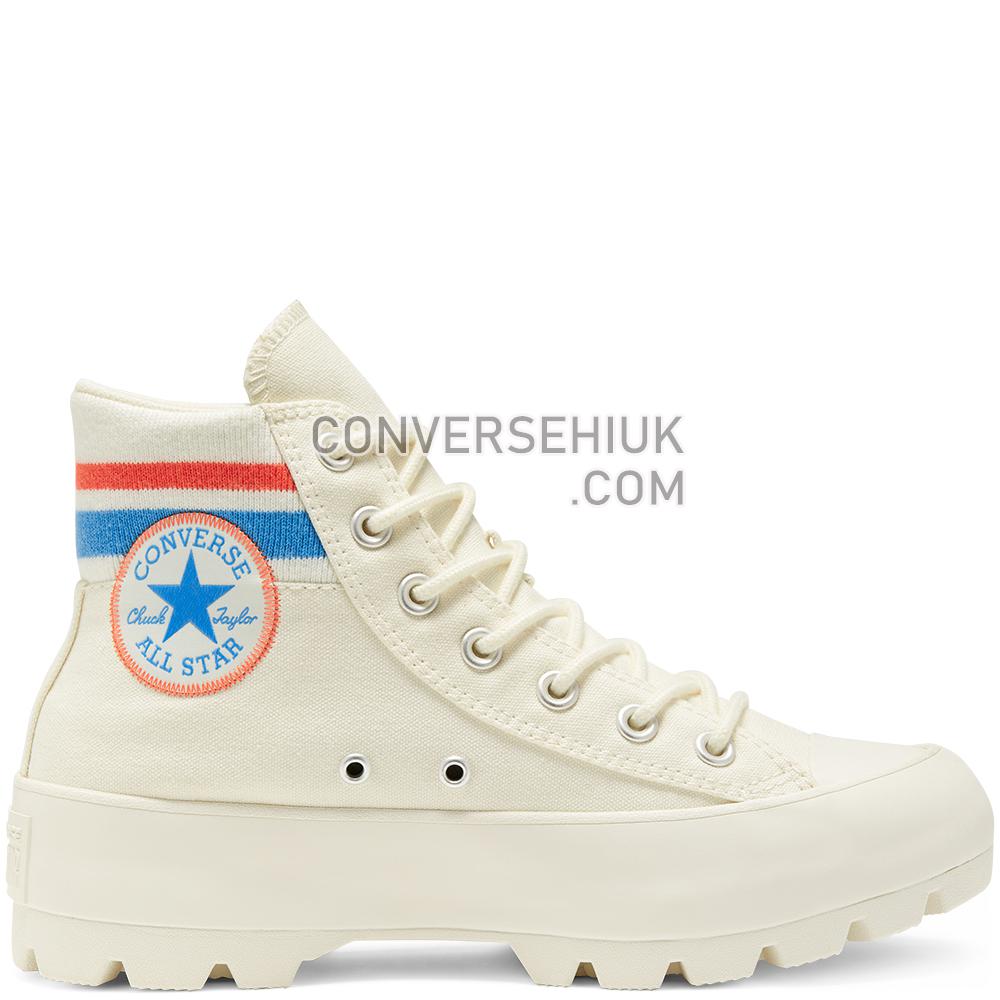 Converse Varsity Lugged Chuck Taylor All Star High Top Egret/vermilion Red/coast 567160C Shoes