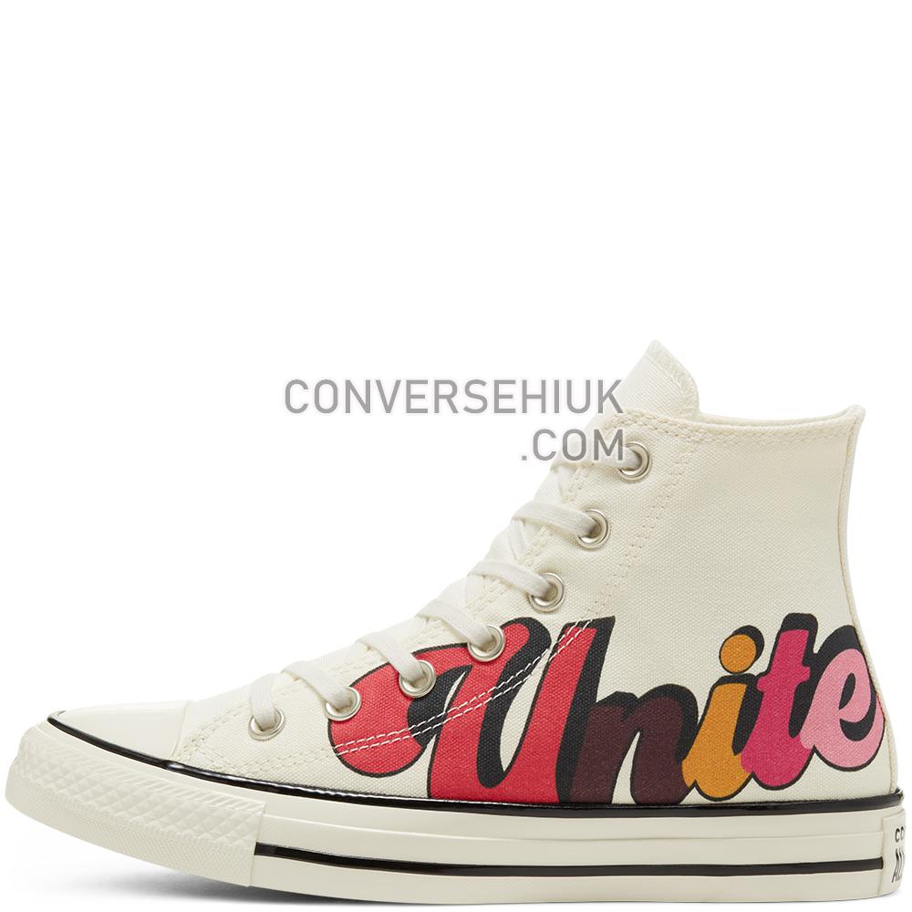 Converse Womens Girls Unite Chuck Taylor All Star High Top Egret/egret/black 567999C Shoes