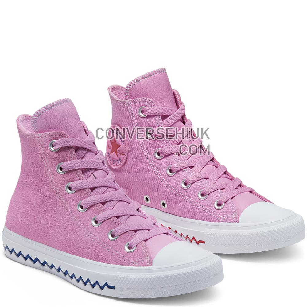 Converse VLTG Suede Chuck Taylor All Star High Top Shoe Peony Pink/university Red 567166C Shoes