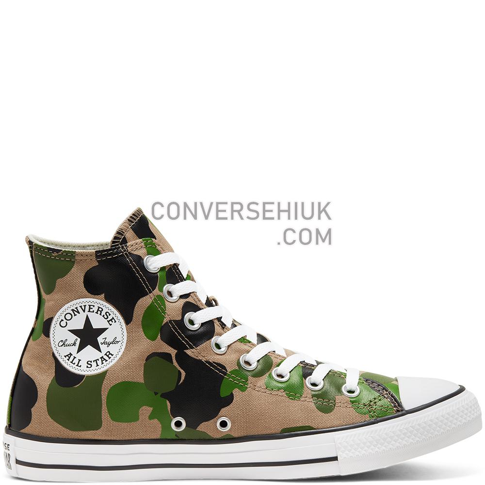 Converse Archival Camo Chuck Taylor All Star High Top Shoe Black/candied Ginger/white 166714C Shoes