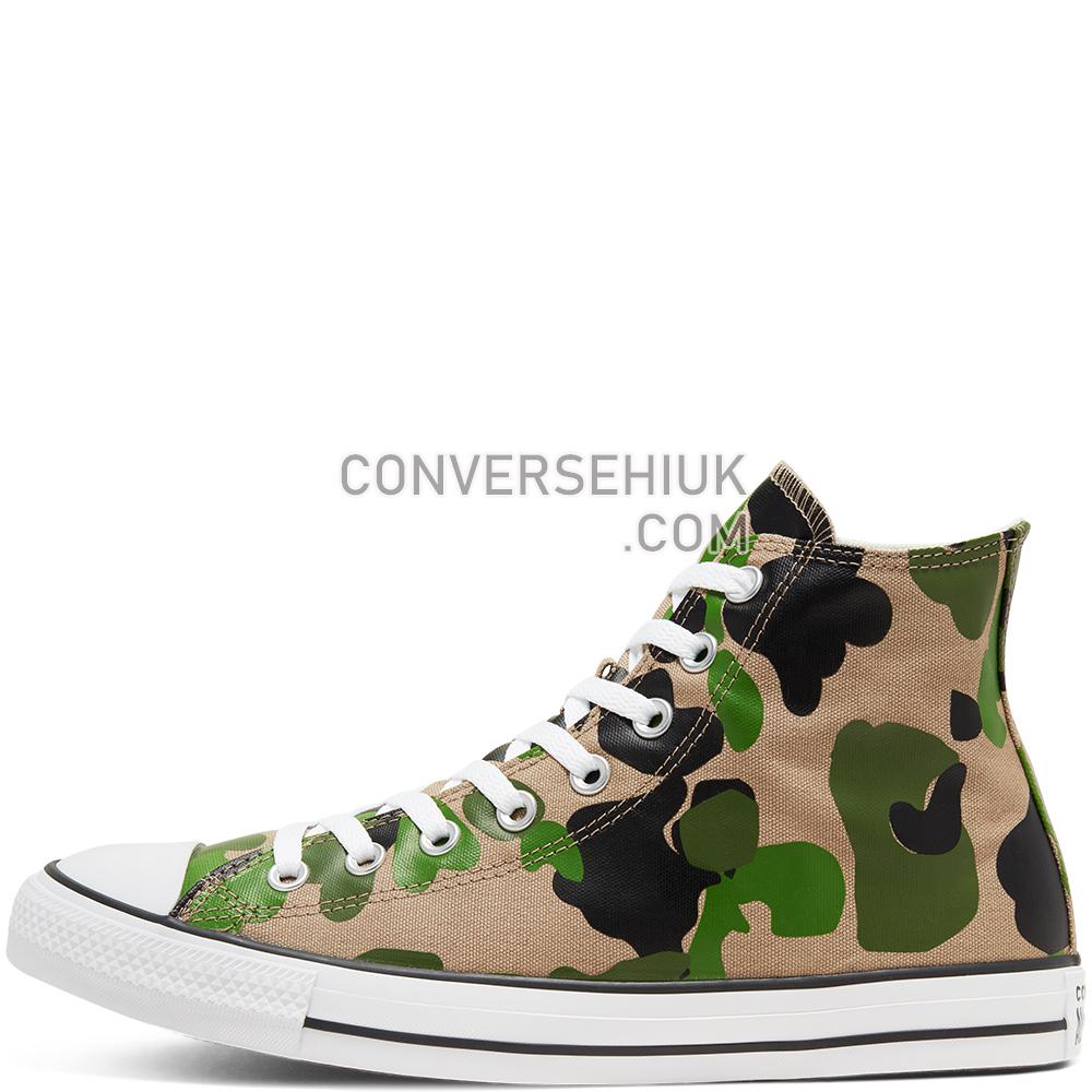 Converse Archival Camo Chuck Taylor All Star High Top Shoe Black/candied Ginger/white 166714C Shoes