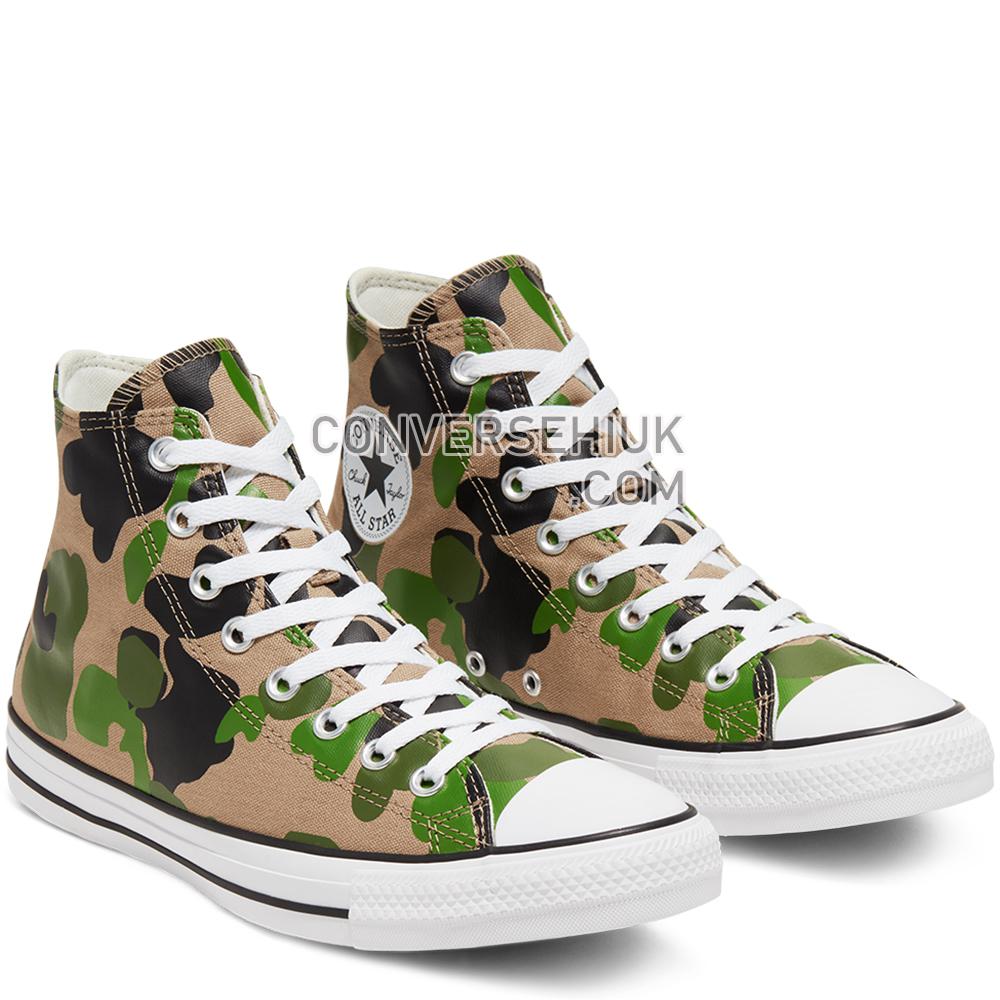 Converse Archival Camo Chuck Taylor All Star High Top Shoe Black/candied Ginger/white 166714C Shoes