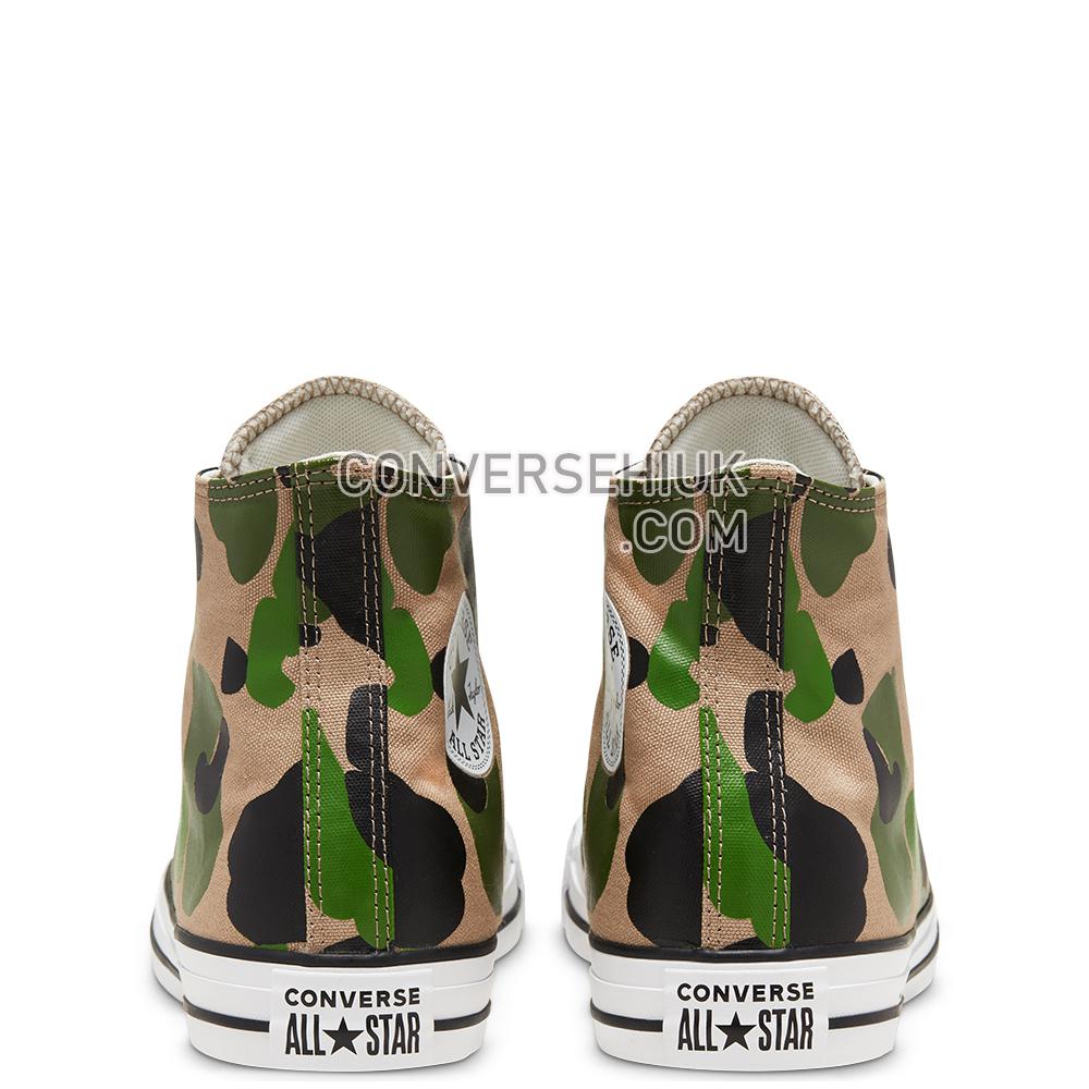 Converse Archival Camo Chuck Taylor All Star High Top Shoe Black/candied Ginger/white 166714C Shoes