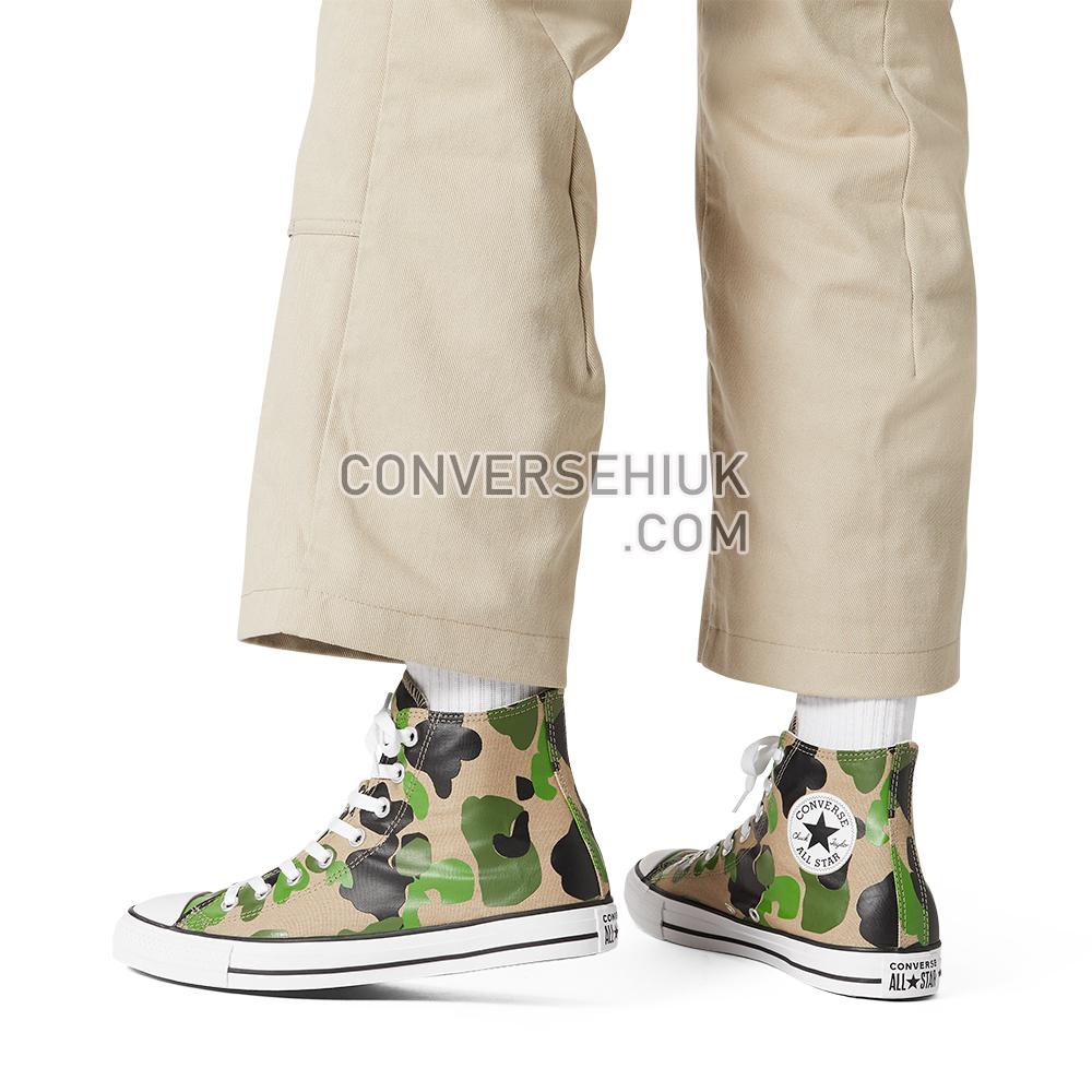 Converse Archival Camo Chuck Taylor All Star High Top Shoe Black/candied Ginger/white 166714C Shoes