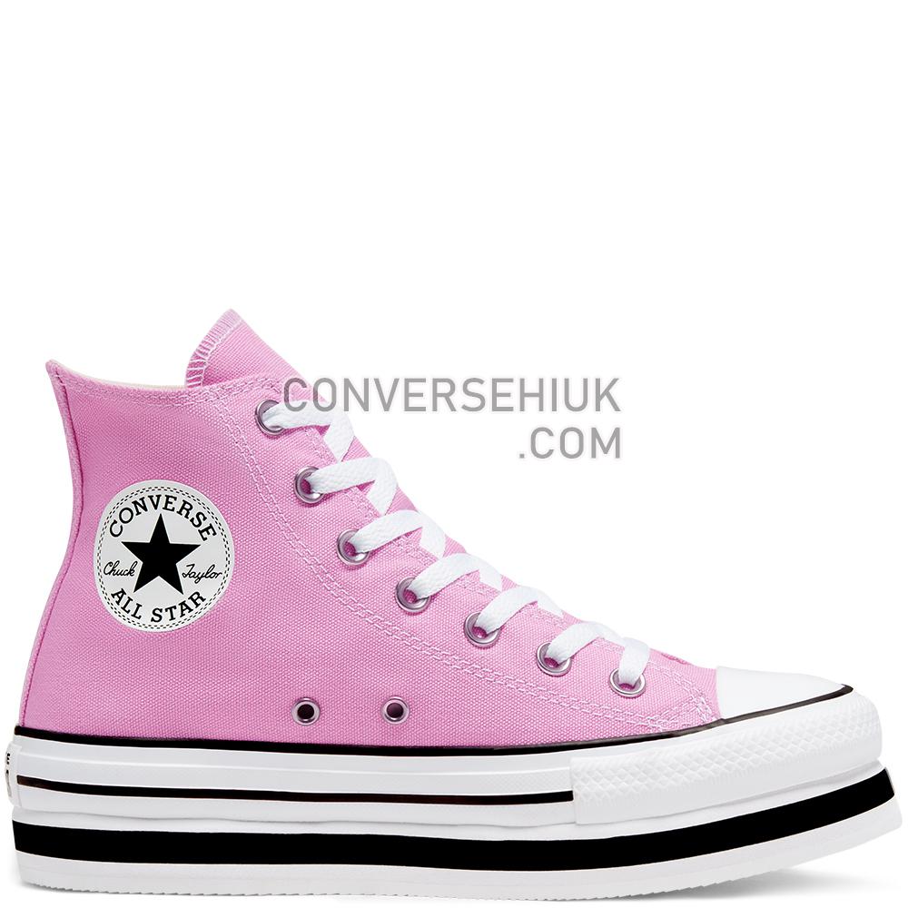 Converse Everyday Platform Chuck Taylor All Star High Top Peony Pink/white/black 567995C Shoes