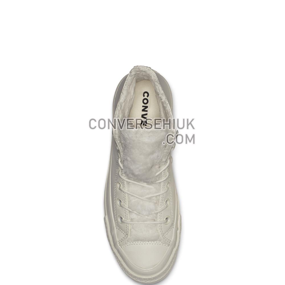 Converse Ctas Lift Ripple Hi In Vintage White/vintage White 562423C Shoes