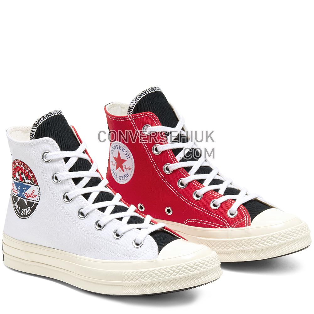 Converse Logo Play Chuck 70 High Top White/university Red/rush Blue 166747C Shoes