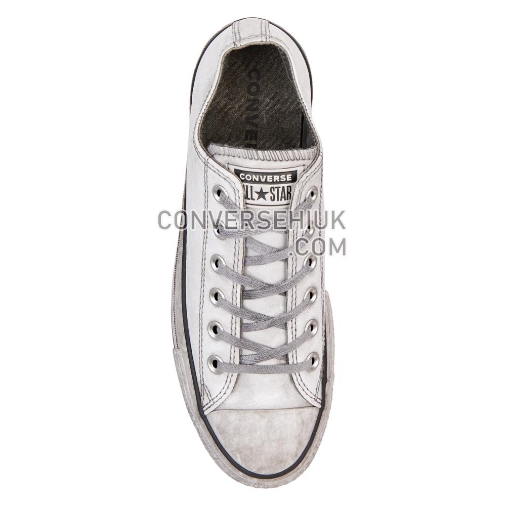 Converse Chuck Taylor All Star Leather Smoke Platform Low Top White/white Smoke In 562911C Shoes