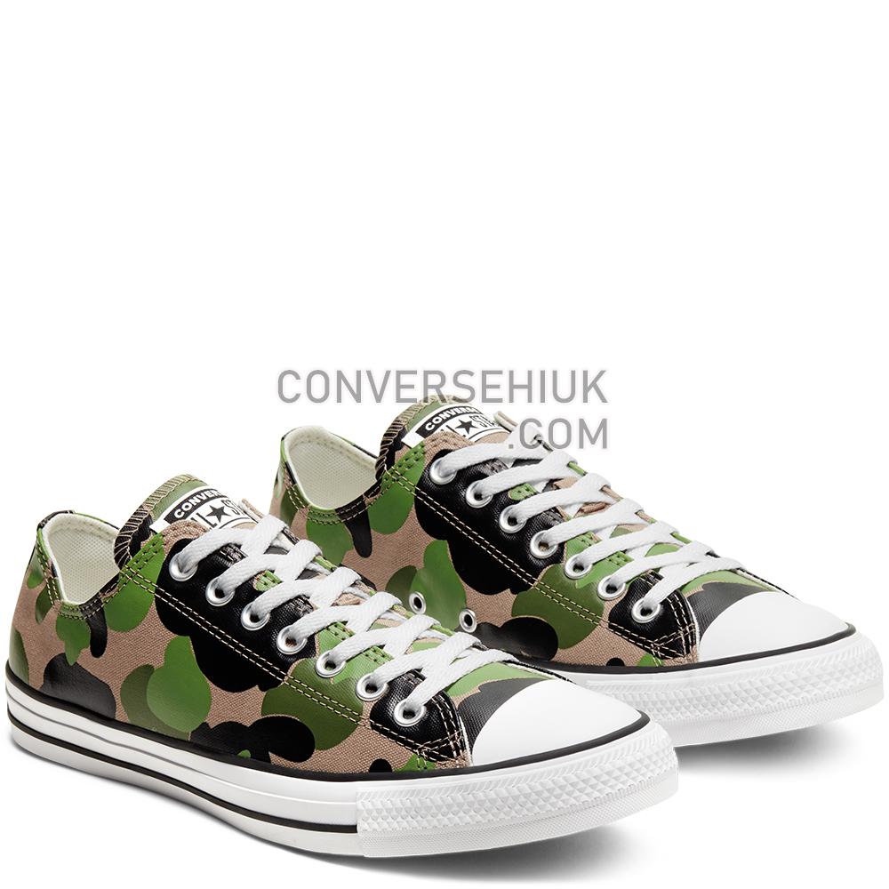 Converse Archival Camo Chuck Taylor All Star Low Top Black/candied Ginger/white 166715C Shoes