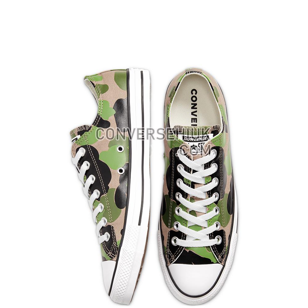 Converse Archival Camo Chuck Taylor All Star Low Top Black/candied Ginger/white 166715C Shoes