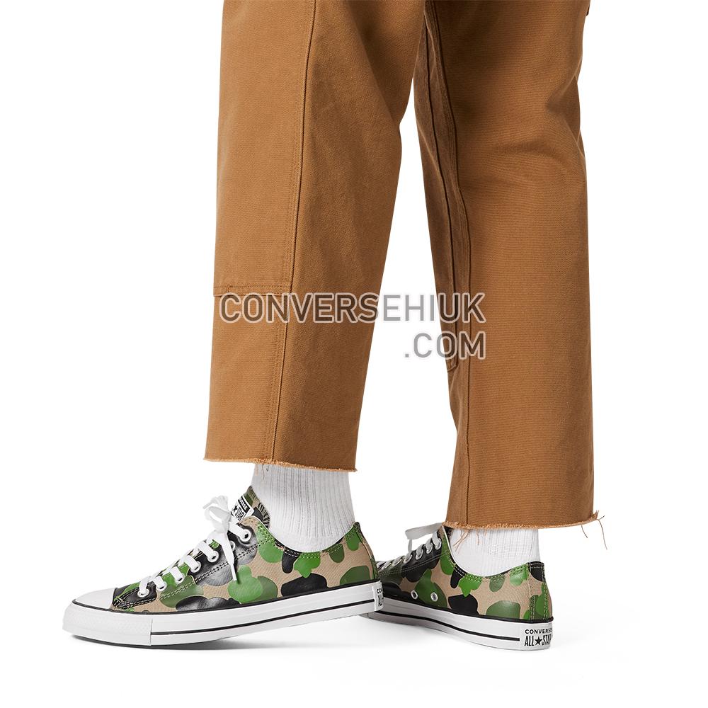 Converse Archival Camo Chuck Taylor All Star Low Top Black/candied Ginger/white 166715C Shoes