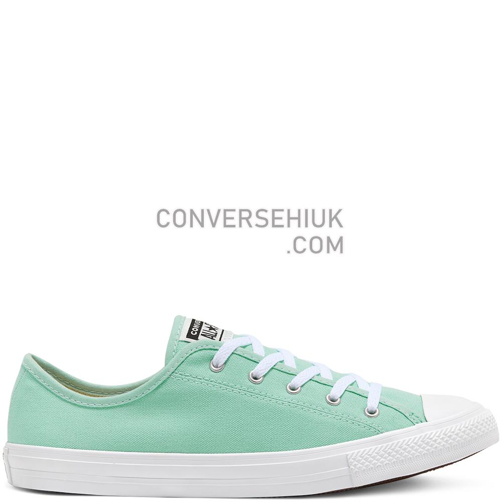 Converse Seasonal Colour Dainty Chuck Taylor All Star Low Top Ocean Mint/white/white 566771C Shoes