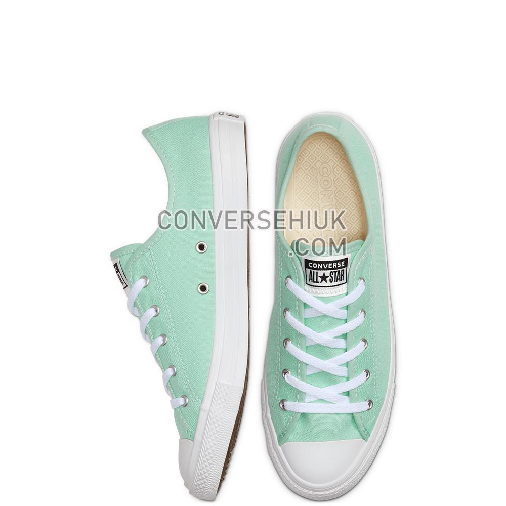 Converse Seasonal Colour Dainty Chuck Taylor All Star Low Top Ocean Mint/white/white 566771C Shoes