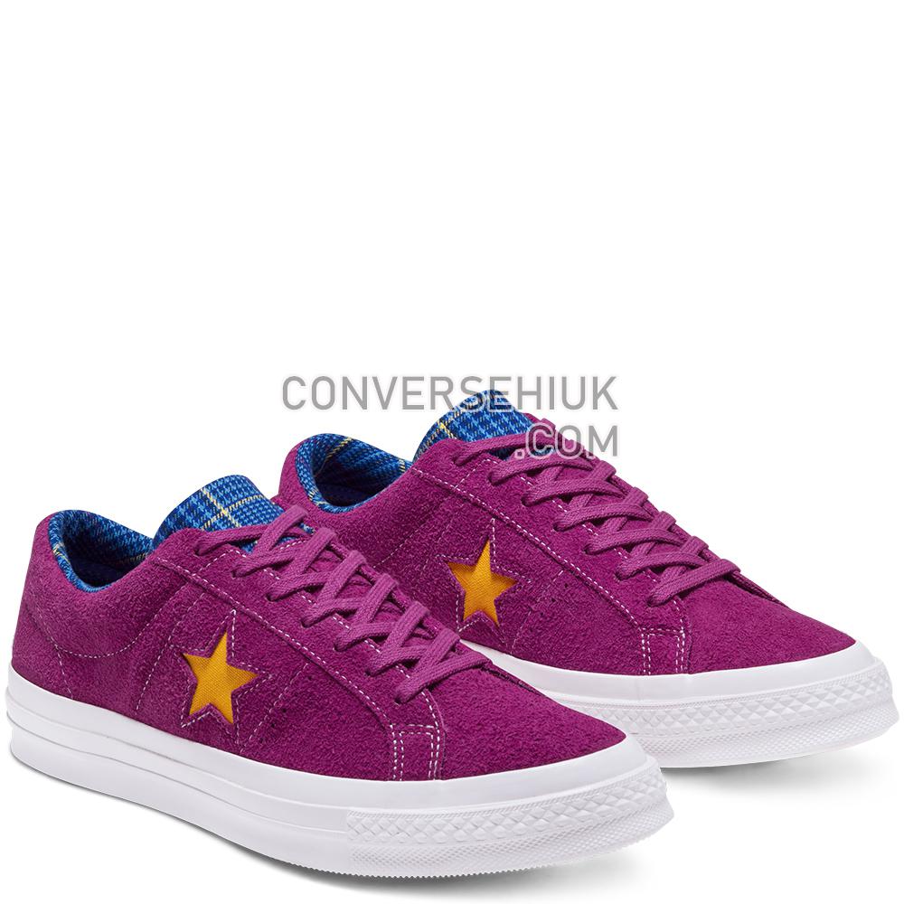 Converse Twisted Prep One Star Low Top Rose Maroon/rush Blue/amarillo 166846C Shoes