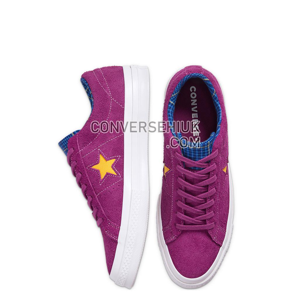 Converse Twisted Prep One Star Low Top Rose Maroon/rush Blue/amarillo 166846C Shoes