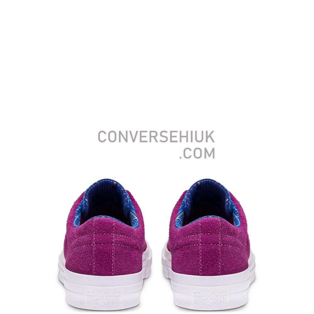 Converse Twisted Prep One Star Low Top Rose Maroon/rush Blue/amarillo 166846C Shoes