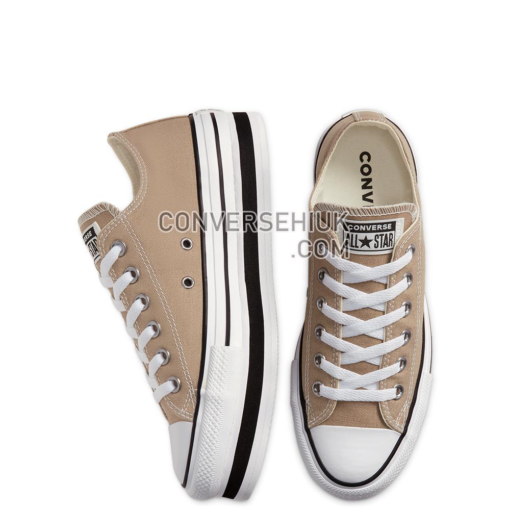 Converse Everyday Platform Chuck Taylor All Star Low Top Khaki/white/black 567997C Shoes