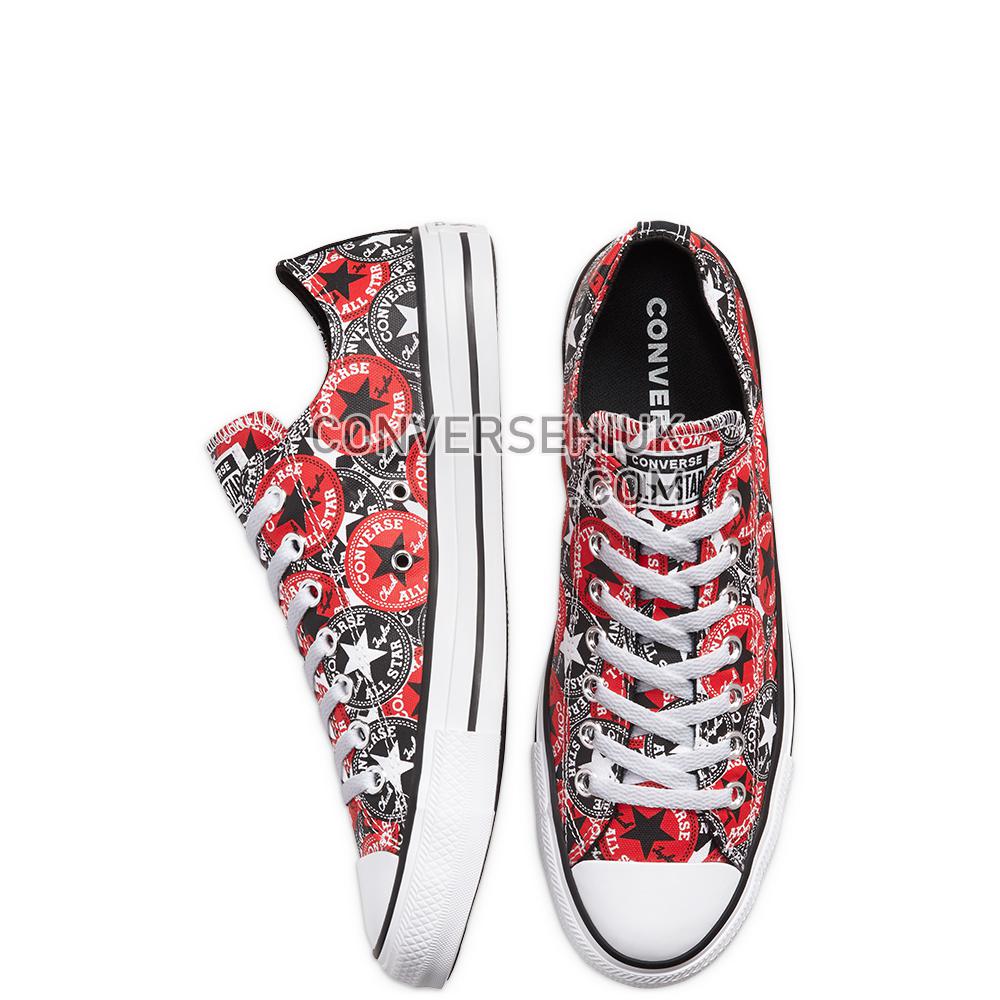 Converse Logo Play Chuck Taylor All Star Low Top University Red/black/white 166986C Shoes