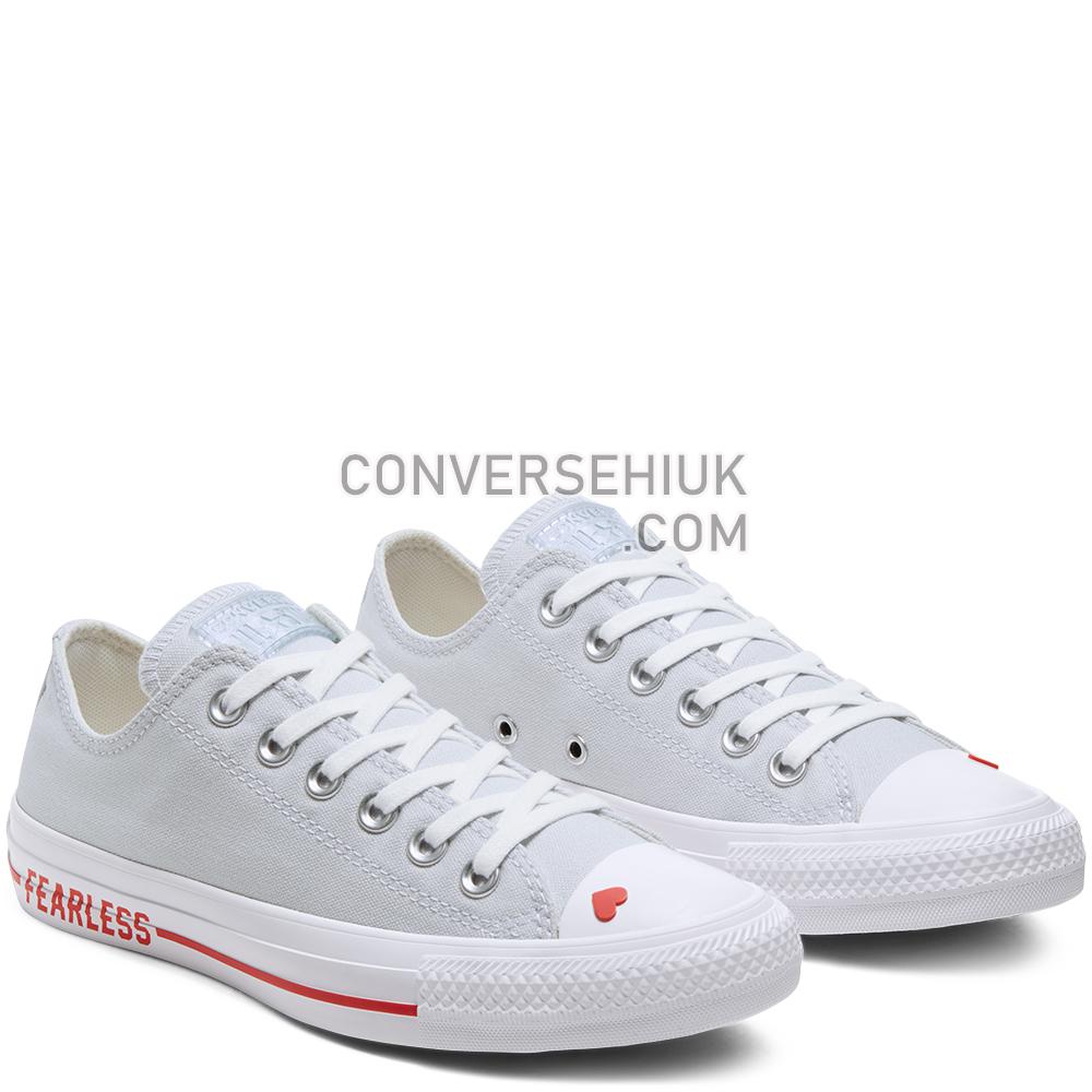 Converse Love Fearlessly Chuck Taylor All Star Low Top Photon Dust/university Red 567157C Shoes