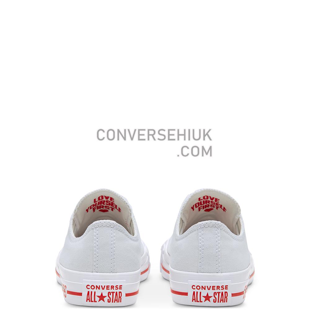 Converse Love Fearlessly Chuck Taylor All Star Low Top Photon Dust/university Red 567157C Shoes