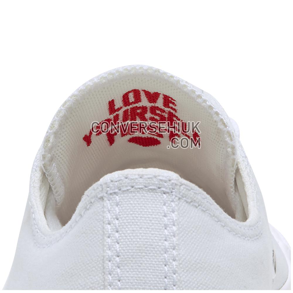 Converse Love Fearlessly Chuck Taylor All Star Low Top Photon Dust/university Red 567157C Shoes