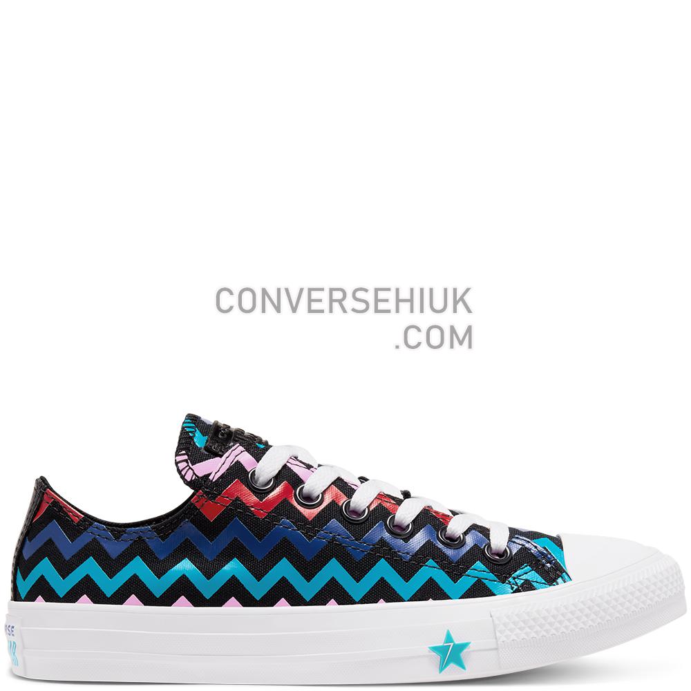 Converse VLTG Chuck Taylor All Star Low Top Black/peony Pink/rapid Teal 567102C Shoes