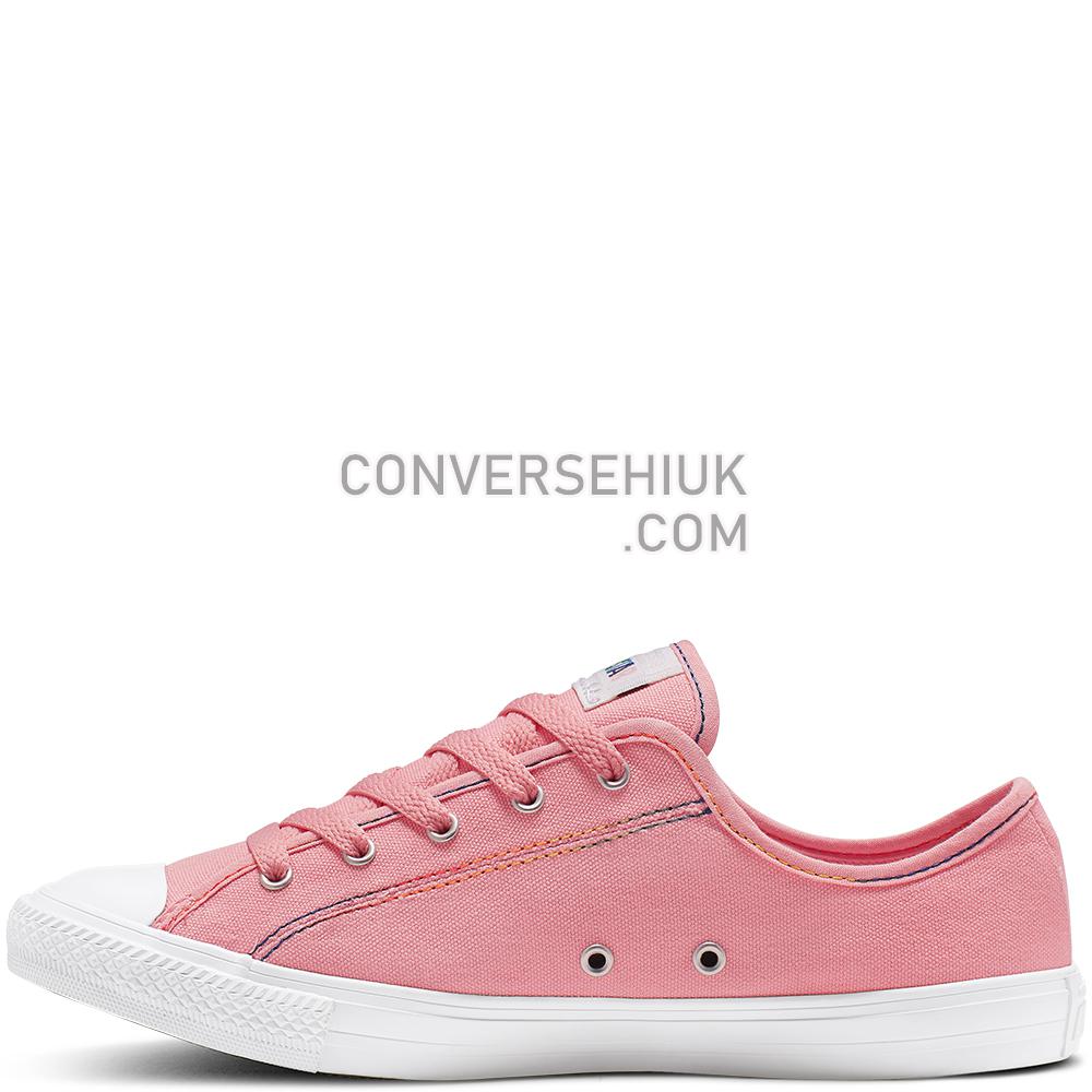 Converse Chuck Taylor All Star Dainty Rainbow Low Top Coastal Pink/yellow/white 564980C Shoes