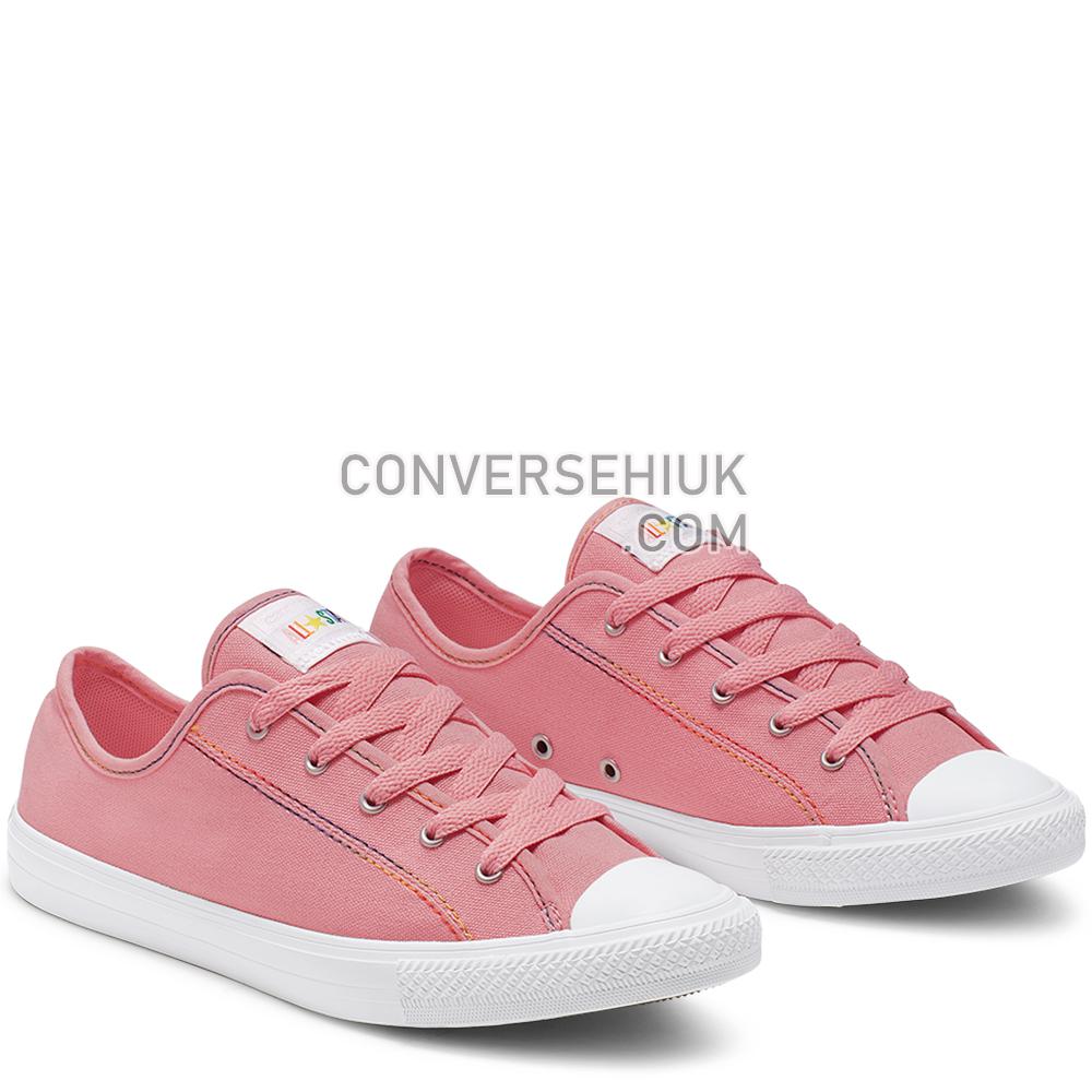 Converse Chuck Taylor All Star Dainty Rainbow Low Top Coastal Pink/yellow/white 564980C Shoes