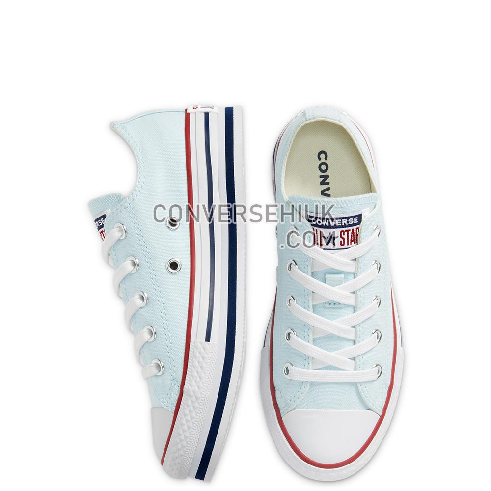 Converse Older Everyday Ease Platform Chuck Taylor All Star Low Top Agate Blue/white/midnight Navy 668282C Shoes