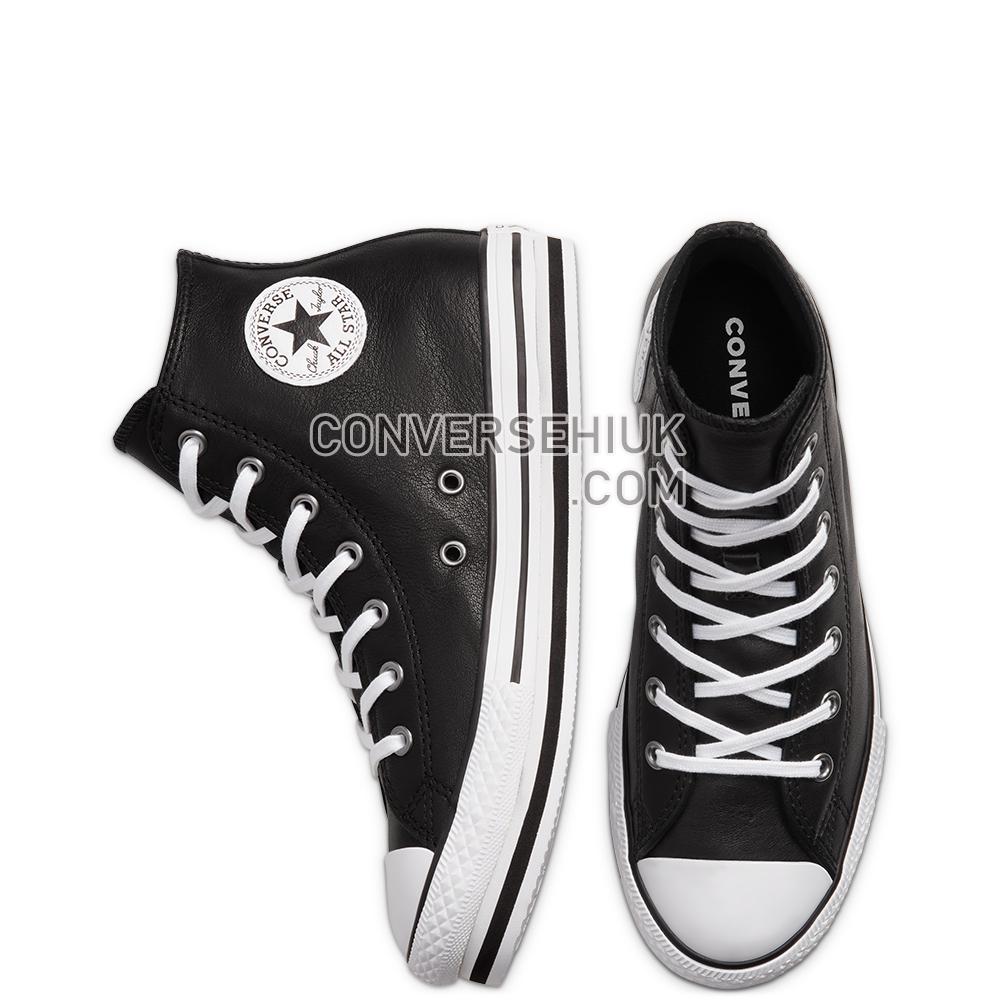 Converse Leather Chuck Taylor All Star Platform Black/white/black 666391C Shoes