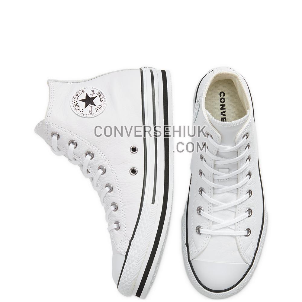 Converse Leather Chuck Taylor All Star Platform White/white/black 666392C Shoes