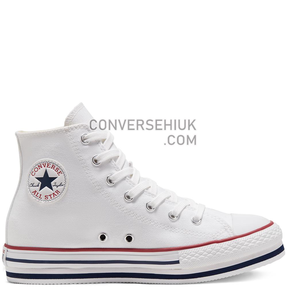 Converse Everyday Platform Chuck Taylor All Star High Top White/midnght Navy/garnet 668026C Shoes