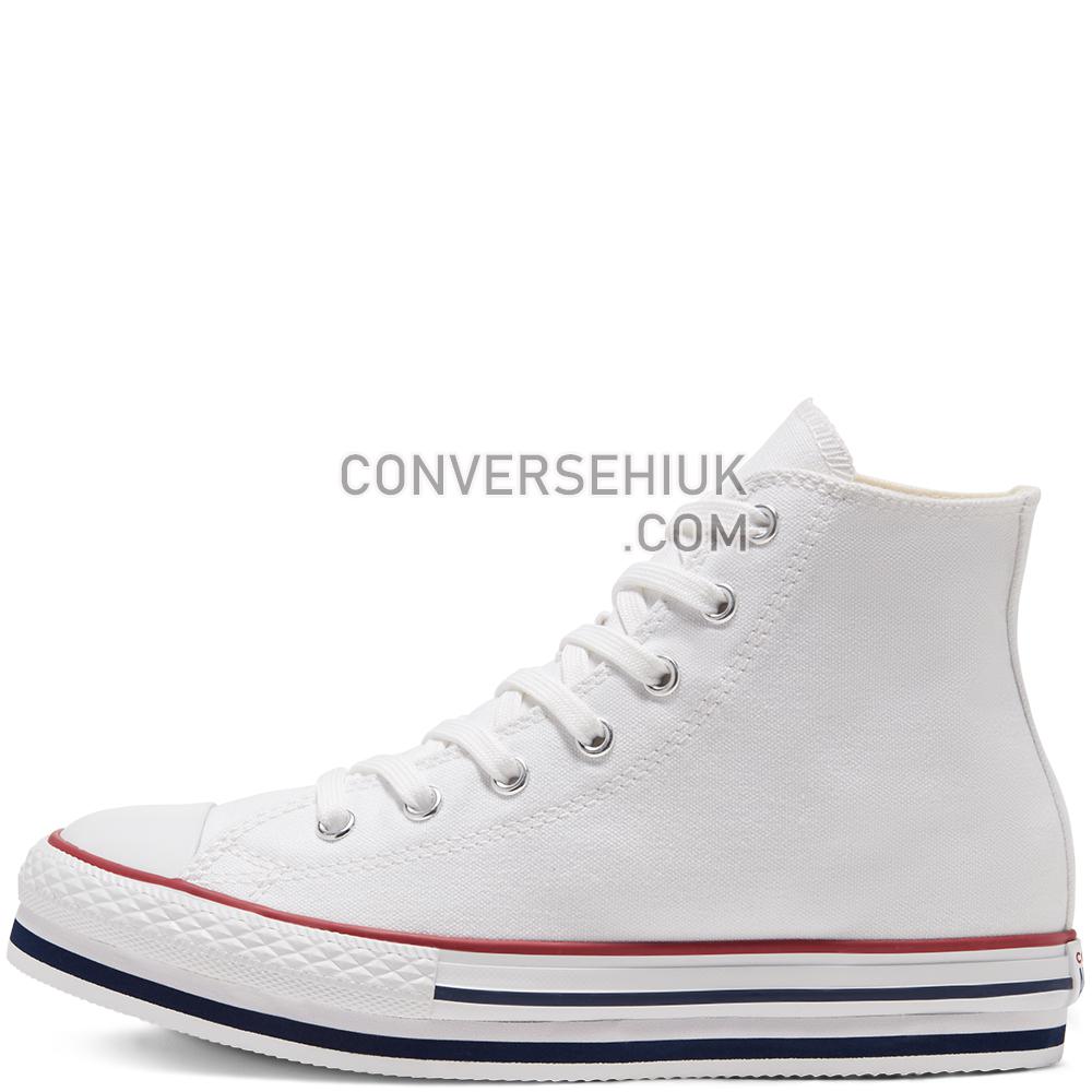 Converse Everyday Platform Chuck Taylor All Star High Top White/midnght Navy/garnet 668026C Shoes