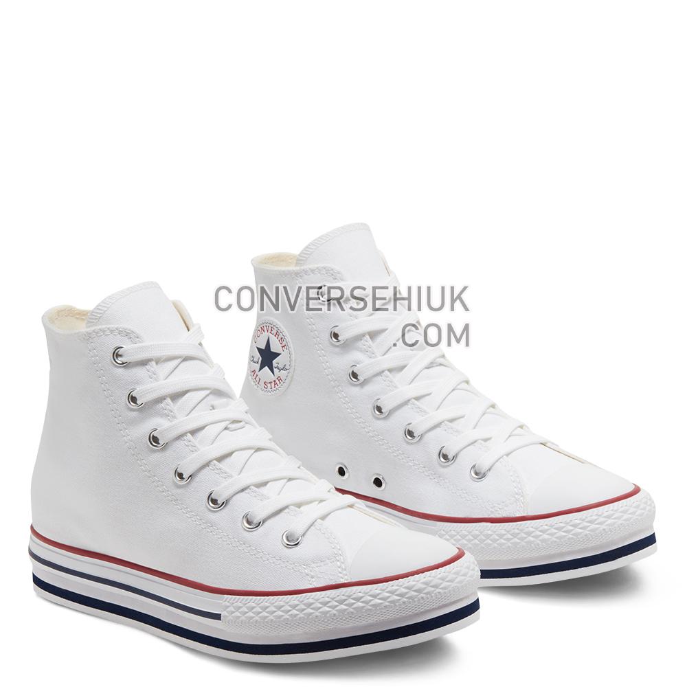 Converse Everyday Platform Chuck Taylor All Star High Top White/midnght Navy/garnet 668026C Shoes