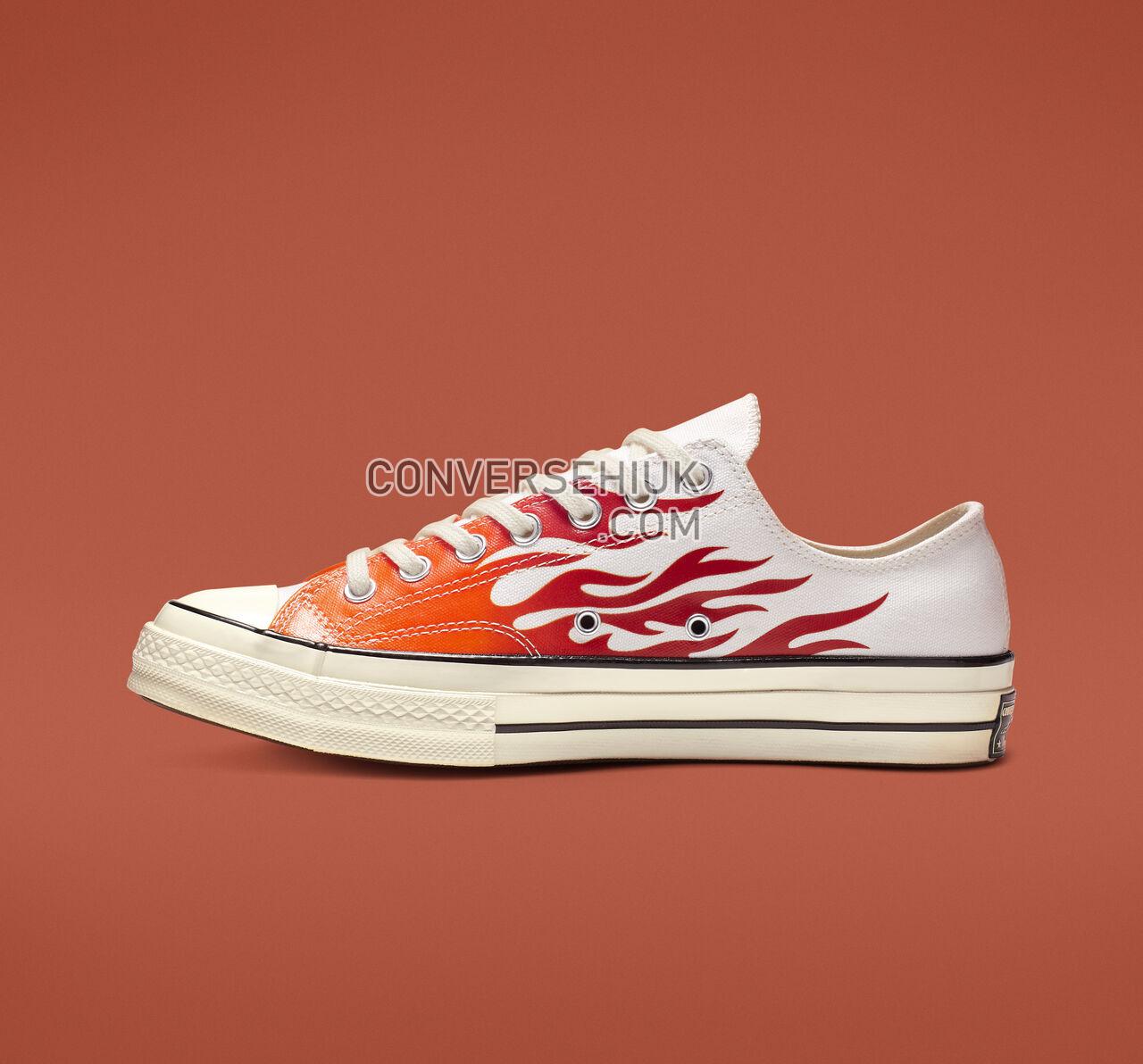 Converse Chuck 70 Archive Print Low Top White/Enamel Red/Bold Mandarin 165029C Shoes