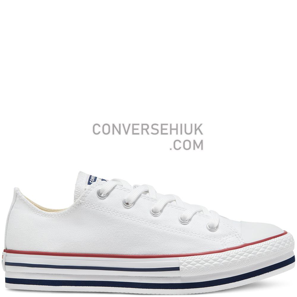 Converse Everyday Platform Chuck Taylor All Star Low Top White/midnight Navy/garnet 668028C Shoes