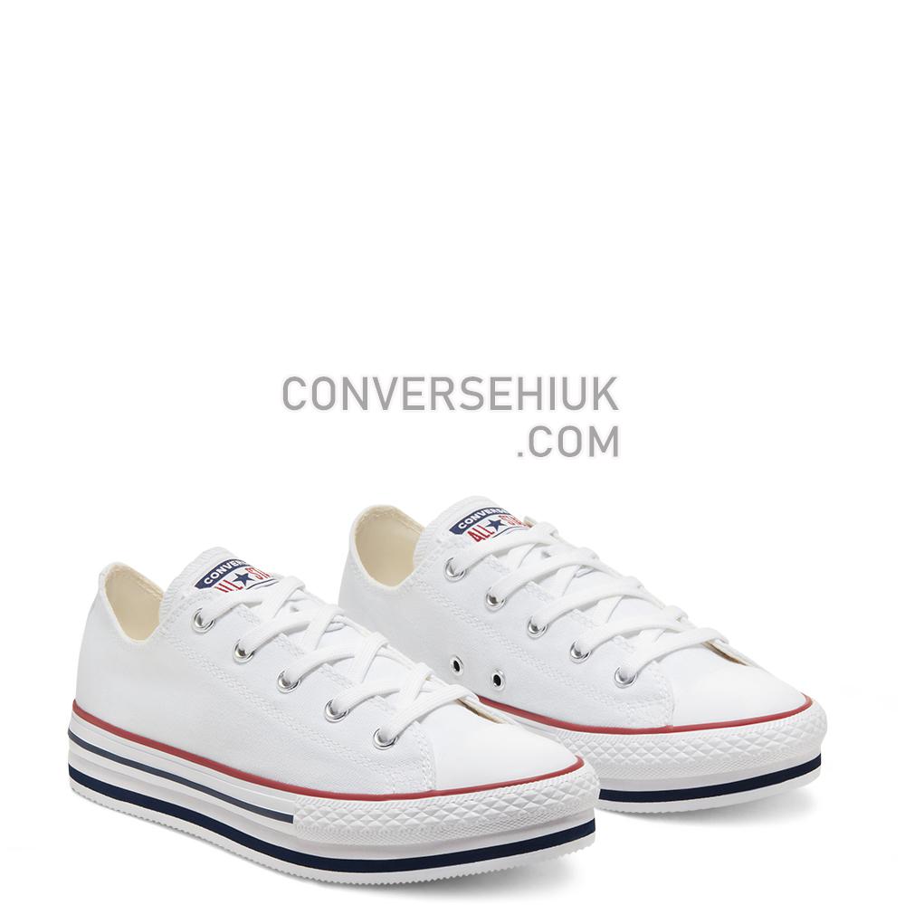 Converse Everyday Platform Chuck Taylor All Star Low Top White/midnight Navy/garnet 668028C Shoes