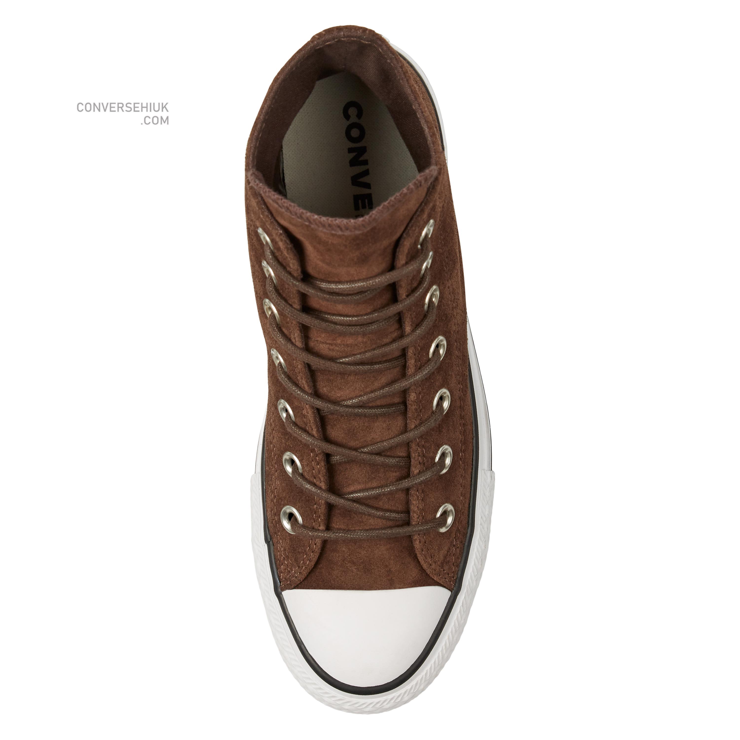 Converse Chuck Taylor All Star Platform Suede High Top Burnt Umber/white/black 565831C Shoes