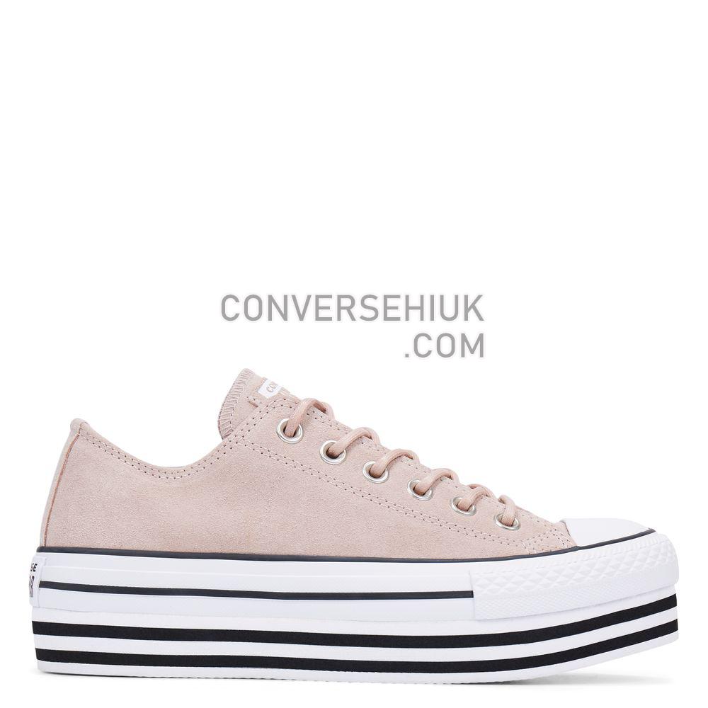 Converse Chuck Taylor All Star Platform Suede Low-Top Diffused Taupe/white/black 565706C Shoes