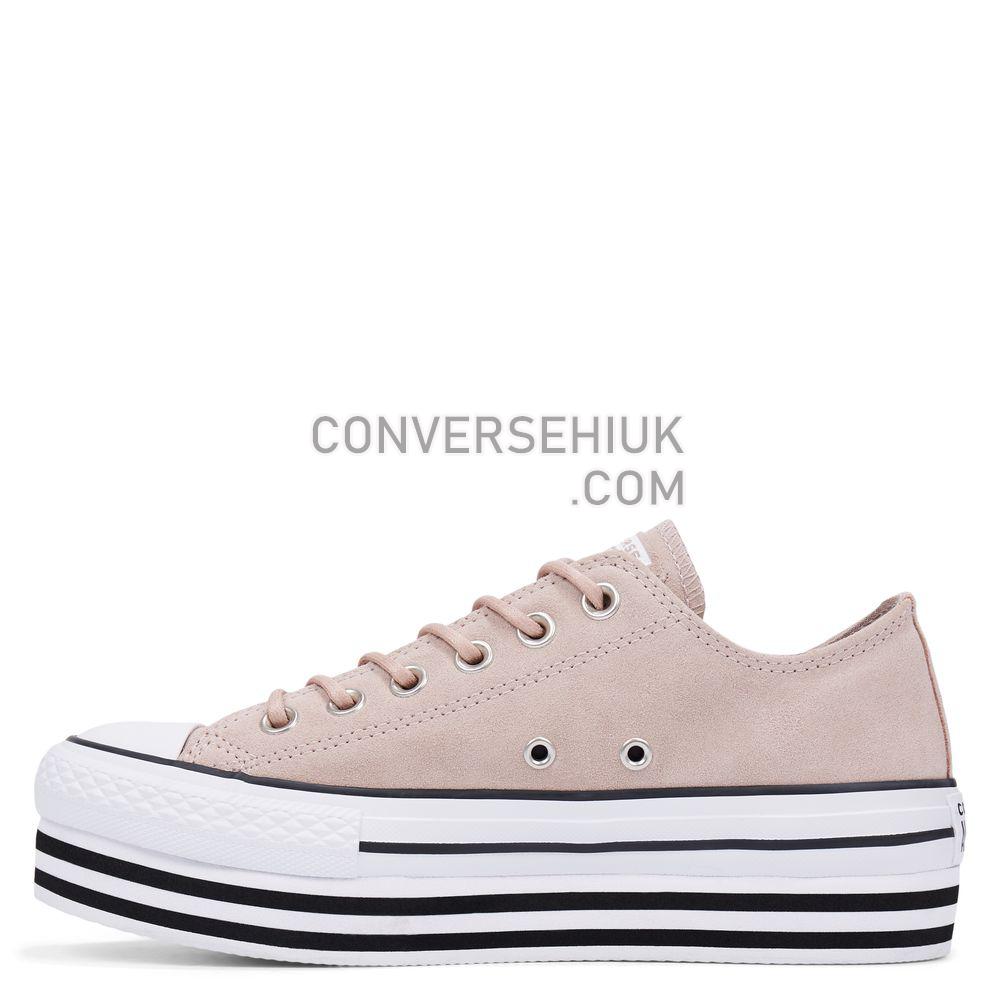 Converse Chuck Taylor All Star Platform Suede Low-Top Diffused Taupe/white/black 565706C Shoes