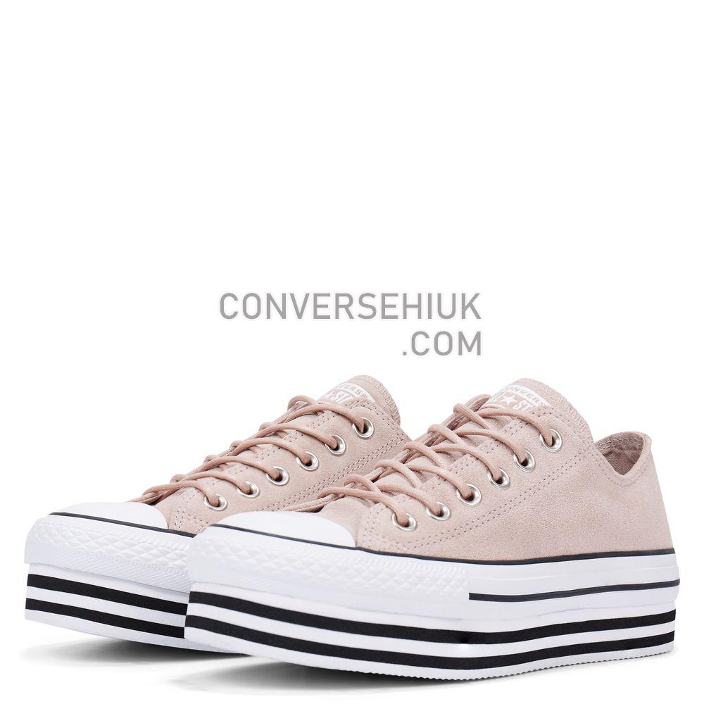 Converse Chuck Taylor All Star Platform Suede Low-Top Diffused Taupe/white/black 565706C Shoes