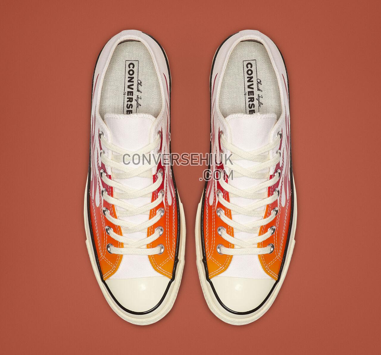 Converse Chuck 70 Archive Print Low Top White/Enamel Red/Bold Mandarin 165029C Shoes