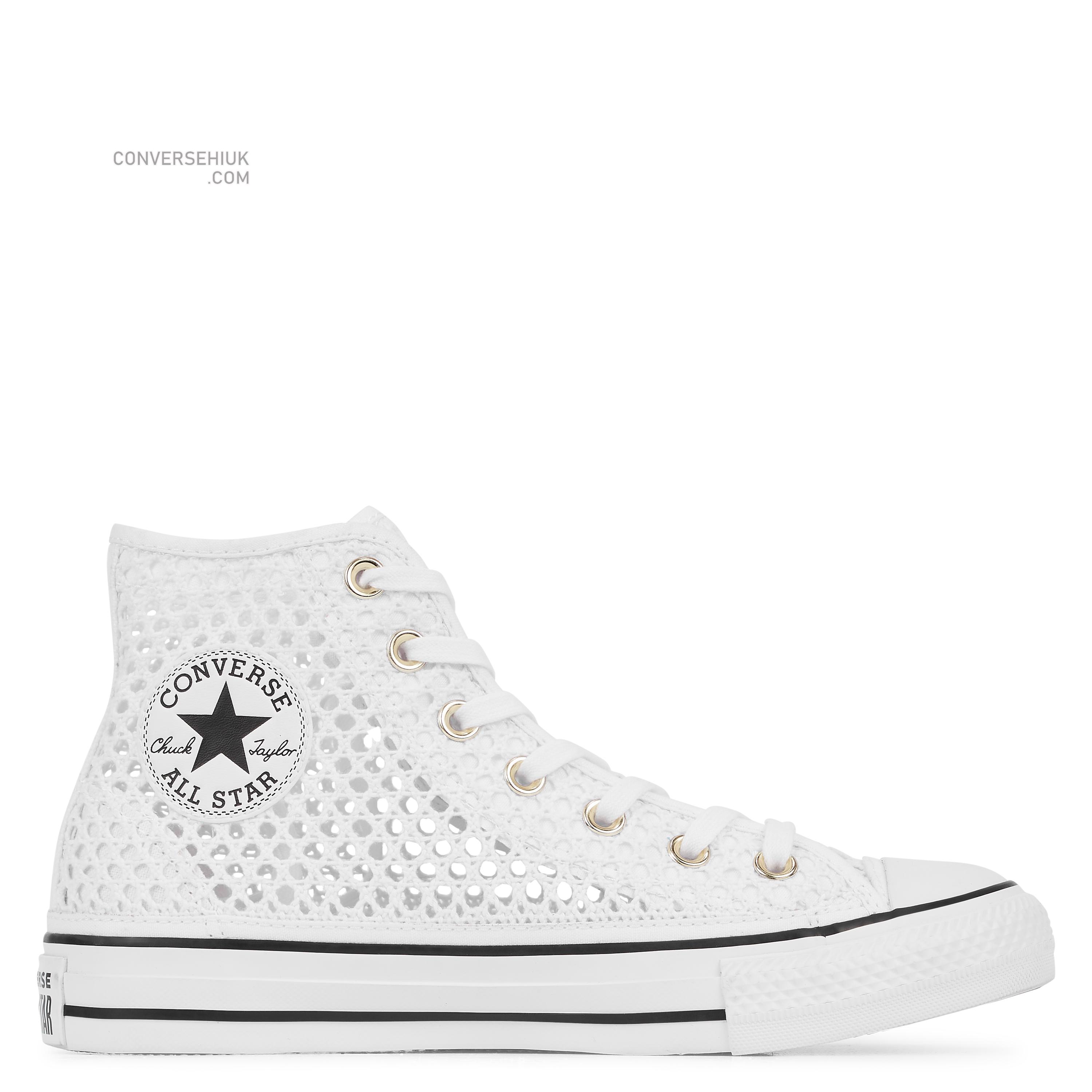 Converse Chuck Taylor All Star Crochet High Top White/black/white 564870C Shoes