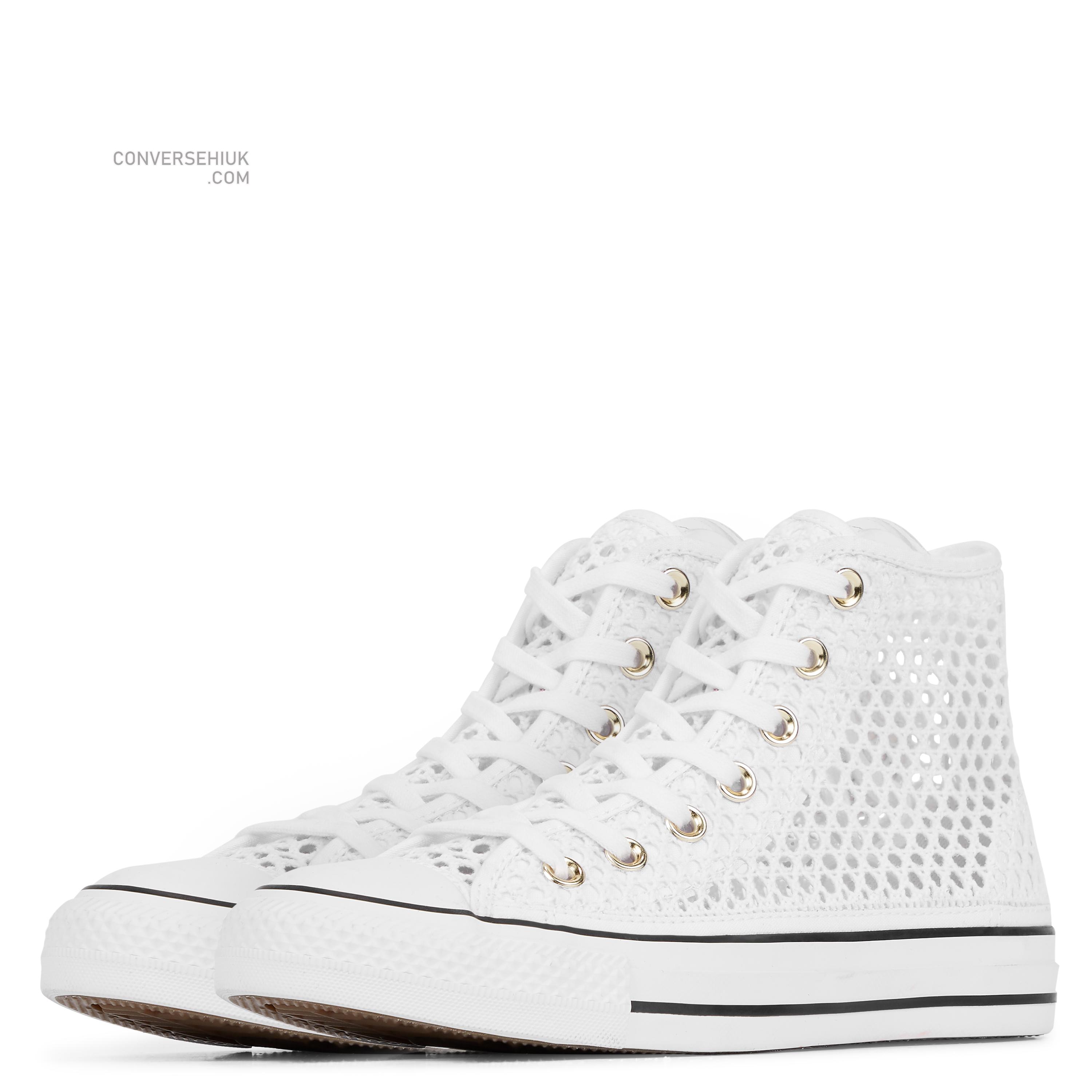 Converse Chuck Taylor All Star Crochet High Top White/black/white 564870C Shoes