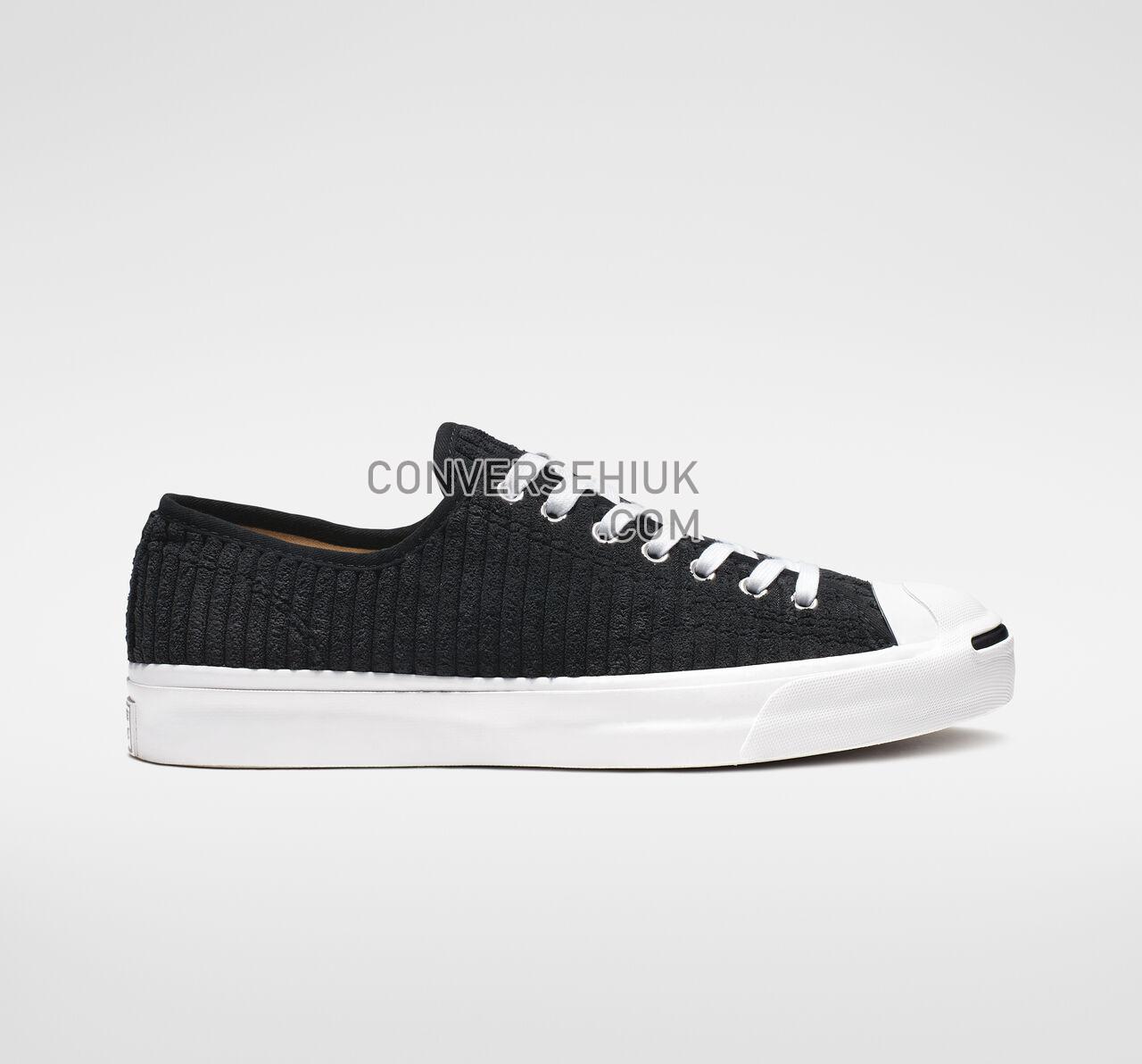 Converse Jack Purcell Wide Wale Cord Low Top Black/White/Black 165139C Shoes